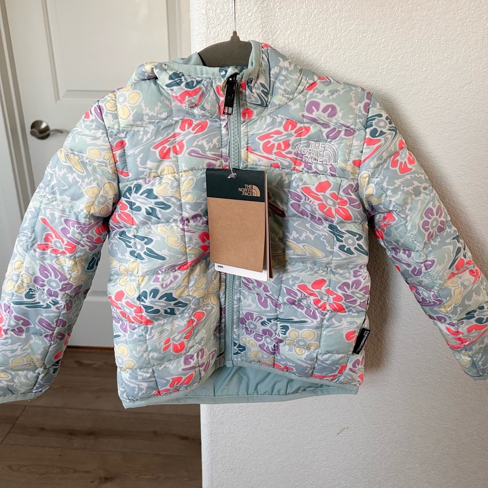 Reversible The North Face Kids Floral Jacket - Multicolor
